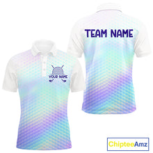 Load image into Gallery viewer, Hologram Mens Polo Golf  Shirts Custom Name Golf Shirt For Men, Golf Team Clothes NBT506