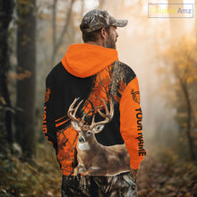 Load image into Gallery viewer, Deer Hunting Orange Camouflage 3D Prints Shirts for Hunters, Best Custom Hunting Shirts NBT178