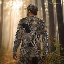 Load image into Gallery viewer, Whitetail Deer Hunting Brown Camo Custom Name Full Printing Shirts, Personalized Gifts for Hunters NBT124
