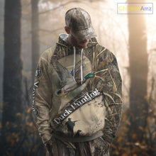 Load image into Gallery viewer, Mallard Duck Hunting Brown Camouflage 3D All Over Printed Shirts, Duck Hunting Clothes for Hunter NBT155