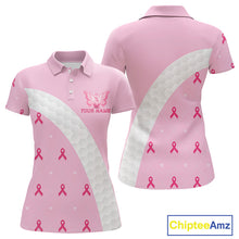 Load image into Gallery viewer, Golf Against Cancer Pink Golf Icon Men's Polo Shirt, Breast Cancer Awareness Womens Golf  Shirt, Golf Gifts NBT530