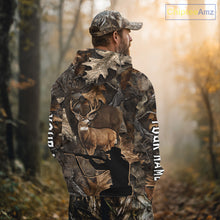 Load image into Gallery viewer, Personalized Whitetail Deer Hunting Brown Camo with Hunter 3D Print Custom Name Shirts, Hunting Gift NBT269