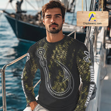 Load image into Gallery viewer, Custom Fish Hooks Bass Fishing Tournament Shirts Long Sleeve, Bass Fishing Shirts NBT454