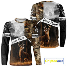Load image into Gallery viewer, Custom Whitetail Deer Hunting Camouflage Shirts, Hunting Clothes for Men Hunter Gift Ideas NBT134