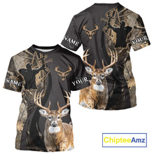 Load image into Gallery viewer, Deer Bow Hunting Camouflage Custom Name Shirts, Personalized Deer Hunting Clothes NBT342