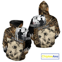 Load image into Gallery viewer, Duck Hunting Camouflage Mallard Duck Custom Name Shirts, Best Duck Hunting Season Gifts NBT149