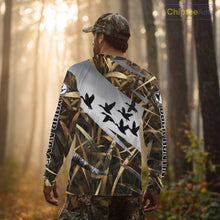 Load image into Gallery viewer, Duck Hunting Mallard Duck Waterfowl Custom Name 3D All Over Print Shirt, Hunting Gifts for Men NBT295