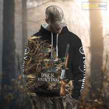 Load image into Gallery viewer, Camouflage Duck Hunting Custom Name 3D All Over Printing Shirts, Duck Hunting Gifts NBT159