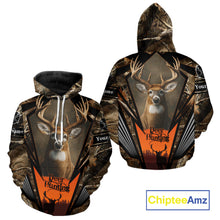 Load image into Gallery viewer, Deer Hunting Camo Customize Name 3D All Over Printed Shirts Personalized gift For Men NBT163