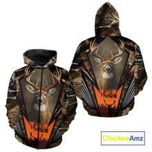 Load image into Gallery viewer, Deer Hunting Camo Customize Name 3D All Over Printed Shirts Personalized gift For Men NBT163