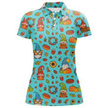 Load image into Gallery viewer, Autumn Gnomes Thanksgiving Golf Polo Shirt Custom Funny Golf Shirts For Women Golfing Gifts LDT0843