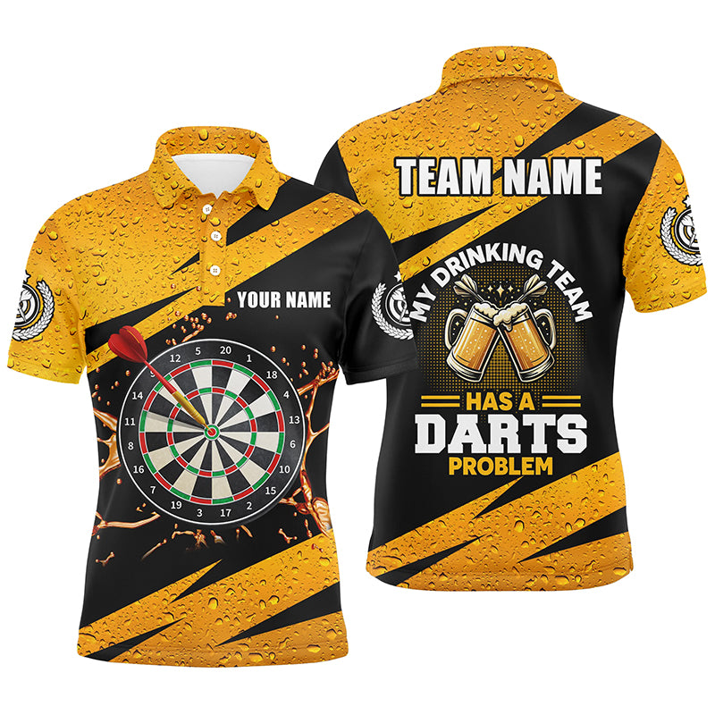 My Drinking Team Has A Darts Problem Darts Polo Shirt Custom Beer Dart Jerseys For Mens LDT1456