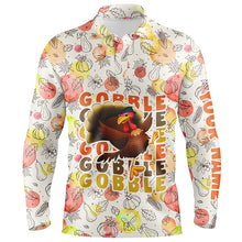 Load image into Gallery viewer, Turkey Bird Thanksgiving Golf Mens Polo Shirt Fall Pattern Custom Golf Shirts For Men Golf Gifts LDT0875