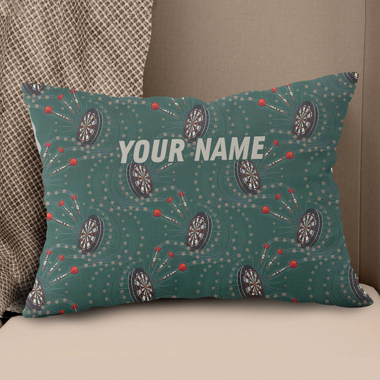 Green Personalized Darts Pillow Custom Darts Gift For Darts Player LDT1081