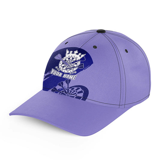 Personalized Navy Purple Baseball Darts Hat Custom Cool Dart Caps For Dart Player Darts Gifts LDT1303