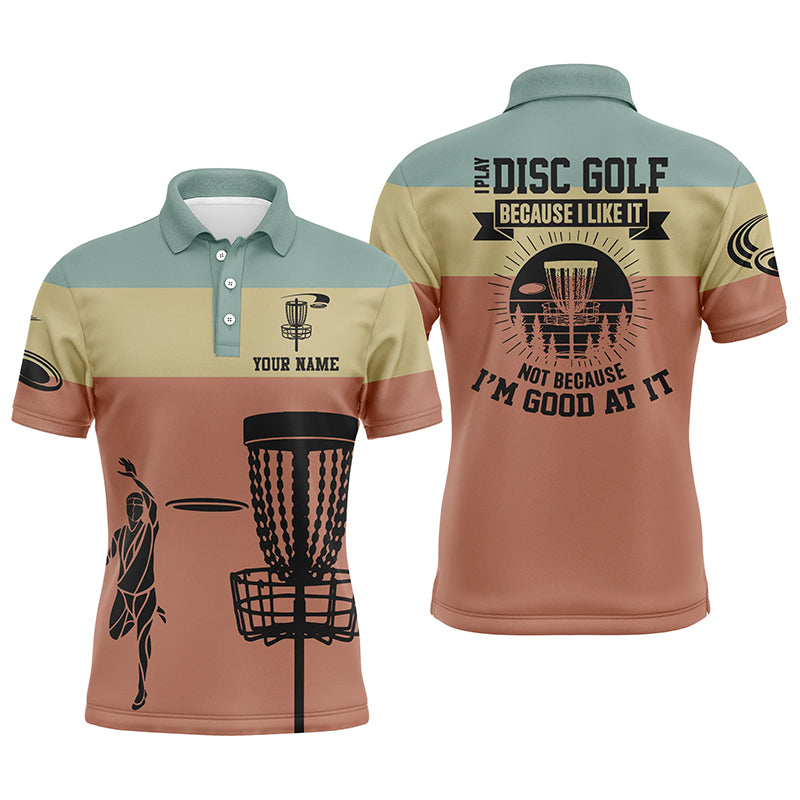 Mens Disc Golf Polo Shirt, Funny Disc Golf Shirt With Sayings, Best Disc Golf Gifts For Men LDT0109