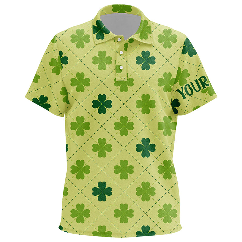 Kids Golf Polo Shirts Vintage Green Clover St Patrick Day Golf Shirts For Kid Best Golf Gifts LDT0986