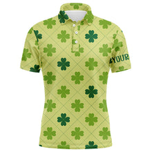 Load image into Gallery viewer, Mens Golf Polo Shirt Vintage Green Clover St Patrick Day Golf Shirts For Men Male Golfer Gifts LDT0986