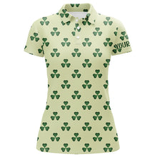 Load image into Gallery viewer, Womens Golf Polo Shirt Vintage Green Clover St Patrick Day Golf Shirts For Women Golf Gifts LDT0988