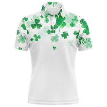 Load image into Gallery viewer, 3D Green Clover St Patrick Golf Polo Shirt Custom Mens Golf Shirts Personalized Cool Men Golf Tops LDT0989