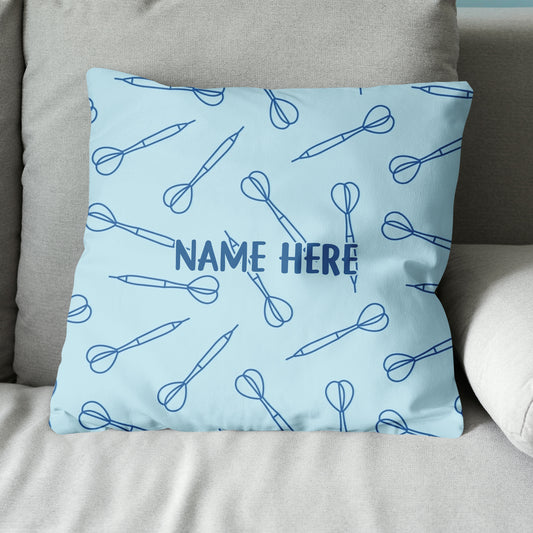 Blue Darts Seamless Pattern Custom Dart Pillow Personalized Darts Gifts LDT1200