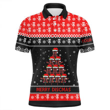 Load image into Gallery viewer, Merry Discmas All Over Print Mens Disc Golf Polo Shirt Custom Christmas Disc Golf Tops For Men LDT0850