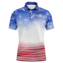 Load image into Gallery viewer, Gradient American Flag Men Golf Polo Shirts Patriotic Usa Golf Shirts For Men Cool Golf Gifts LDT0636