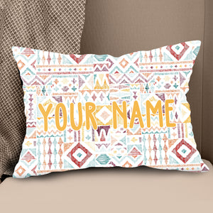 Vintage Bohemian Pattern Custom Pillow Personalized Golf Gifts LDT1129