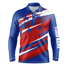 Load image into Gallery viewer, American Flag Mens Golf Polo Shirts Custom Patriotic Golf Shirts For Men Golfing Gifts LDT1468