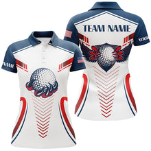 Load image into Gallery viewer, Customized American Flag Eagle Golf Polo Shirt Team Golf Shirts For Women Best Golf Gifts LDT0718