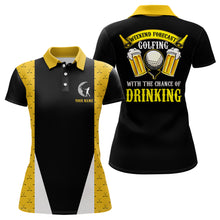 Load image into Gallery viewer, Golfing With The Chance Of Drinking Golf Clubs Seamless Polo Shirt Beer Golf Shirts For Women LDT0542