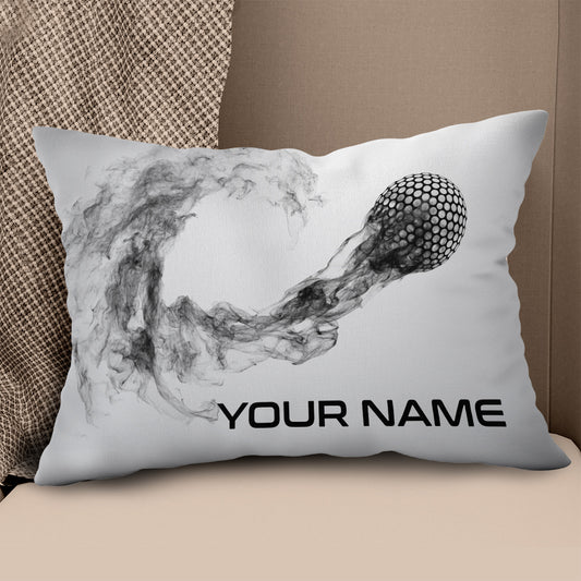 Smoke Golf Ball Custom Golf Throw Pillow Personalized Cool Golf Gifts LDT1124
