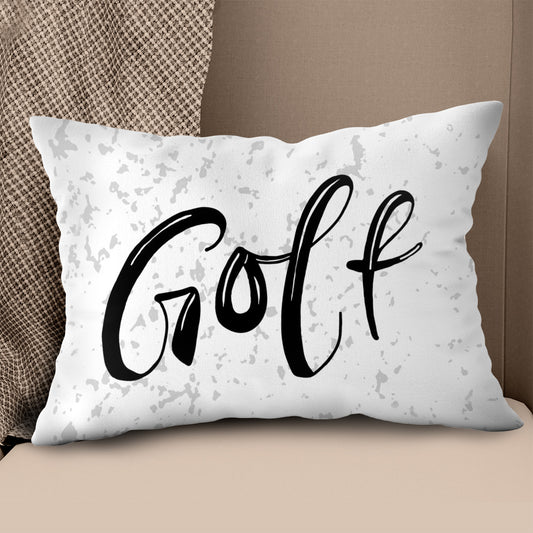 Black And White Golf Throw Pillow Cool Golf Gifts For Golfer LDT1206