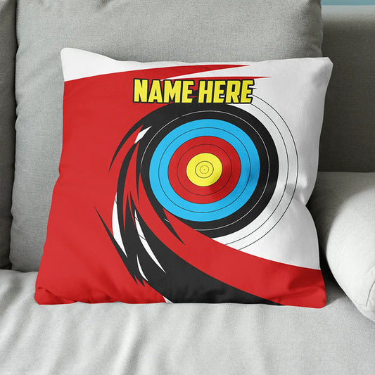 Personalized Name 3D Target Archery Throw Pillow Gift For Archery Lovers VHM0932