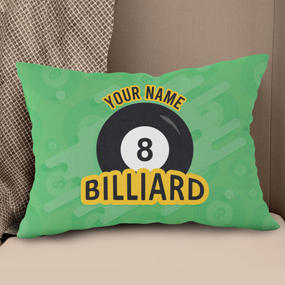 Personalized Green 8 Ball Billiards Pillow Custom Gifts For Pool Players VHM0844