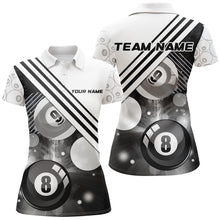 Load image into Gallery viewer, Personalized 8 Ball 9 Ball Pattern Billiards Shirts For Women Billiard Jerseys Billiards Team Shirts VHM1201