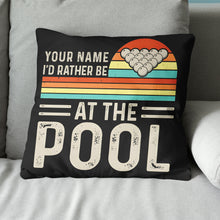 Load image into Gallery viewer, Personalized Funny Billiards Throw Pillow Custom Gifts For Pool Players VHM0880