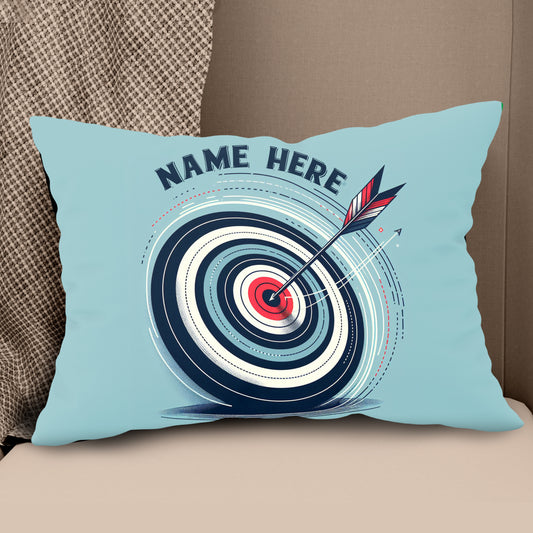 Personalized Blue Funny Target Archery Pillow, Gifts For Archery Lovers VHM0937