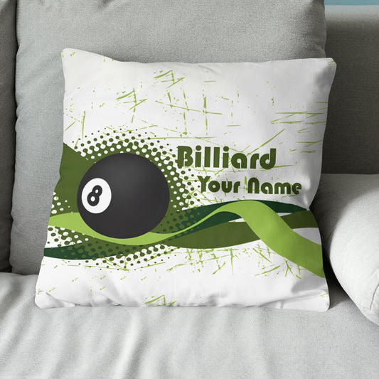 Personalized Green 8 Ball Billiards Pillow Custom Gifts For Pool Players VHM0852
