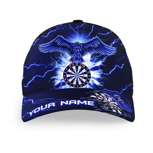Personalized Thunder Blue Eagle Dart Hats Custom Top Hat Darts For Players Dart Team Darts Gifts VHM1189