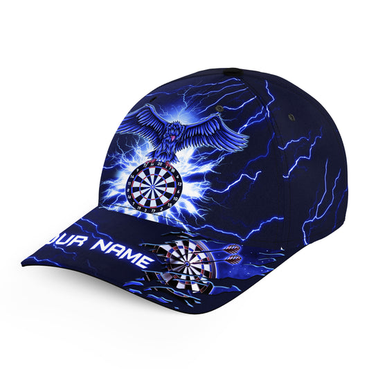 Personalized Thunder Blue Eagle Dart Hats Custom Top Hat Darts For Players Dart Team Darts Gifts VHM1189