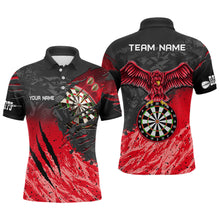 Load image into Gallery viewer, Personalized Multicolor Eagle Dartboard Dart Polo Shirt Custom Dart Jerseys For Men Dart Team Shirts VHM1191