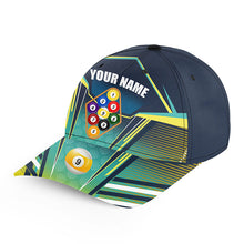 Load image into Gallery viewer, 9 Ball Pool Personalized Billiard Caps Hats For Men Women, Custom Adjustable 3D Printed Billiard Baseball Caps TDM0725