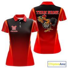 Load image into Gallery viewer, Funny Rooster Darts Shirt With Pocket Option For Women Custom Darts Jersey TDM5151
