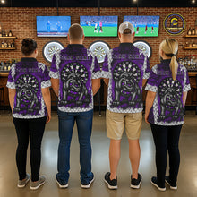 Load image into Gallery viewer, Purple Brick-Wall Fierce Bulldog Women Darts Polo Team Shirt Personalized Name For Players NYN2115
