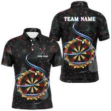 Load image into Gallery viewer, Personalized Christmas Darts Board With Lights Custom Dart Shirts For Men, Xmas Dart Jerseys TDM2949