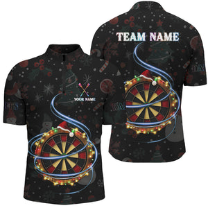 Personalized Christmas Darts Board With Lights Custom Dart Shirts For Men, Xmas Dart Jerseys TDM2949