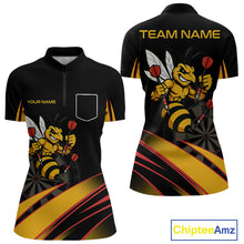 Load image into Gallery viewer, Funny Bee Custom Dart Shirts With Pocket Option For Women, Darts Team Jersey TDM3879