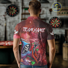 Load image into Gallery viewer, Grim Reaper Red Galaxy Funny Dart Shirts For Men Custom Darts Jerseys Outfit, Darts Gifts TDM3880