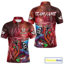 Load image into Gallery viewer, Grim Reaper Red Galaxy Funny Dart Shirts For Men Custom Darts Jerseys Outfit, Darts Gifts TDM3880